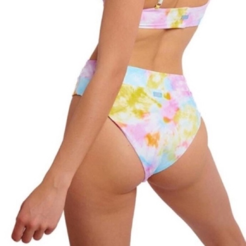 New! BananaMoon Triangle Tie Dye High Waisted Bikini Bottom 10776